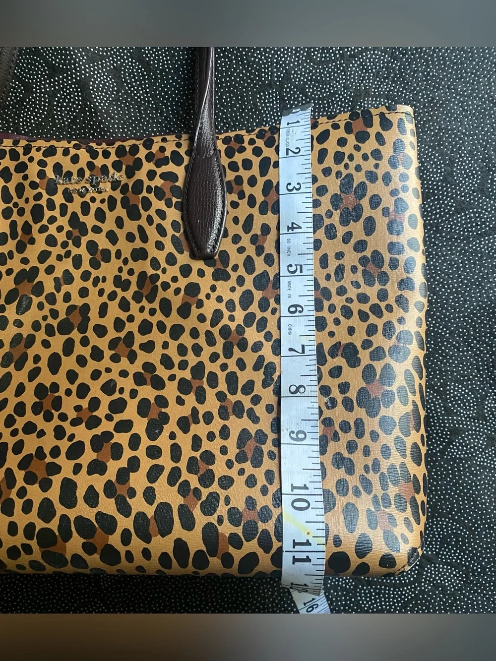 Kate Spade New York All Day Leopard Large Leather Tote